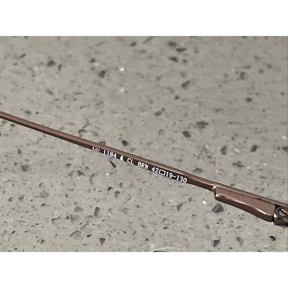 Guess GU 1184 CL BRN 42-19-130 FLEX HINGES Brown Full Rim Eyeglasses Frames ONLY - Picture 9 of 14